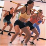 image of class squating with bars