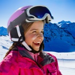 happy young skier