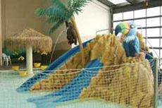 Image of Baby Mountain in the swimming pool