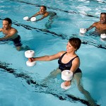 Water aerobic class