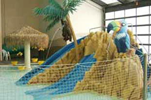 Image of Baby Mountain in the swimming pool