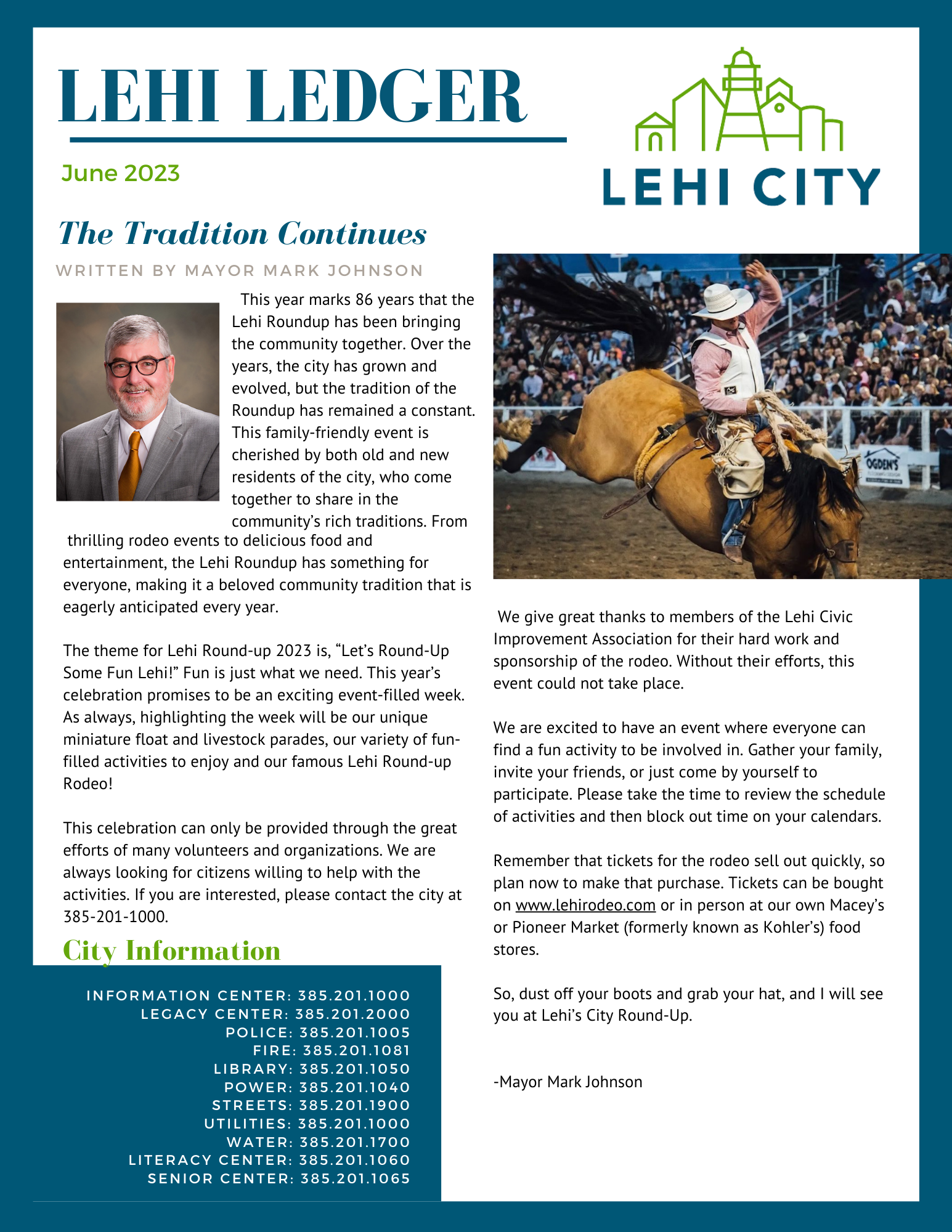 Newsletter Lehi City