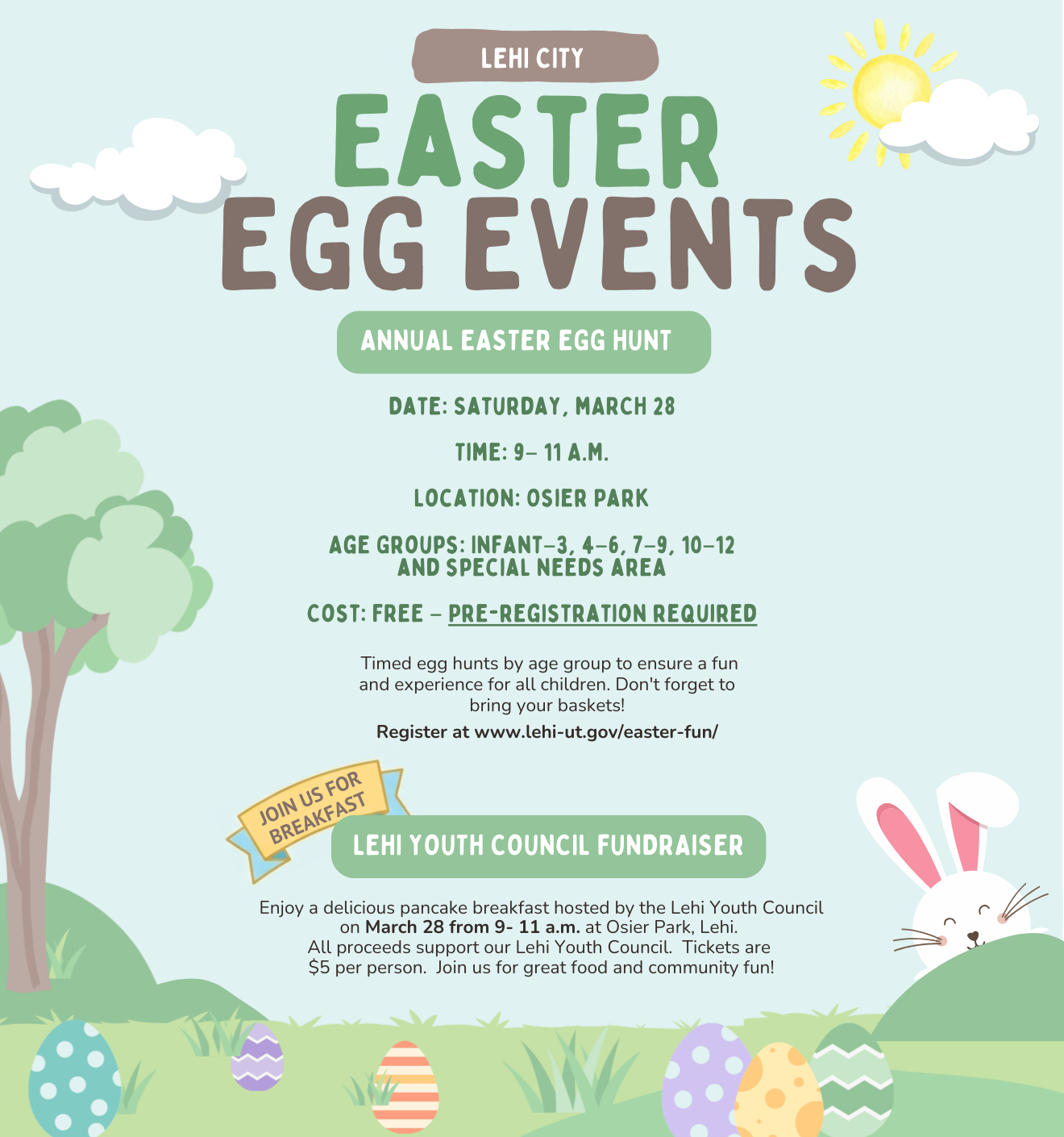 Annual Lehi City Easter Egg Hunt