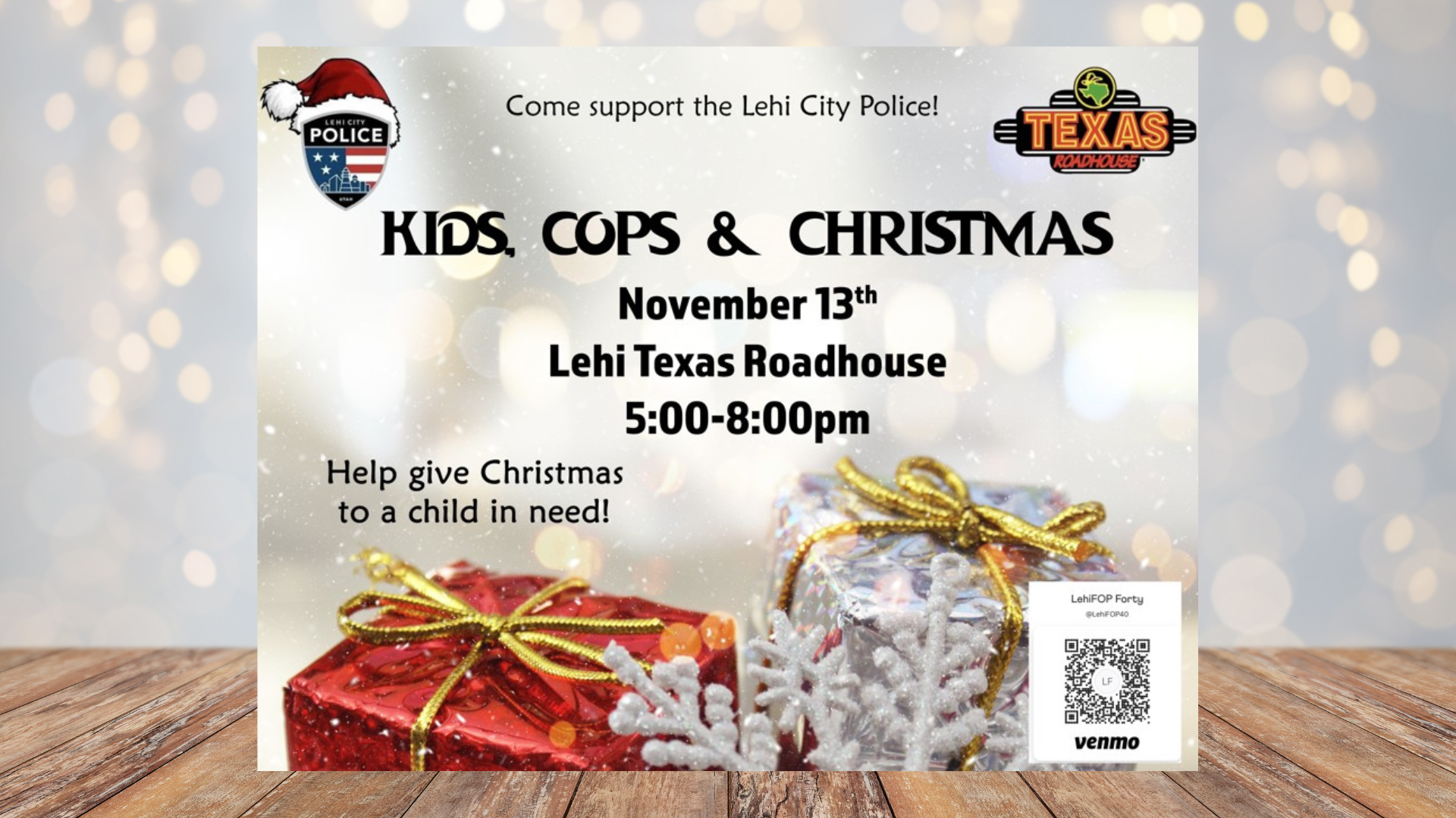 Kids, Cops, Christmas event