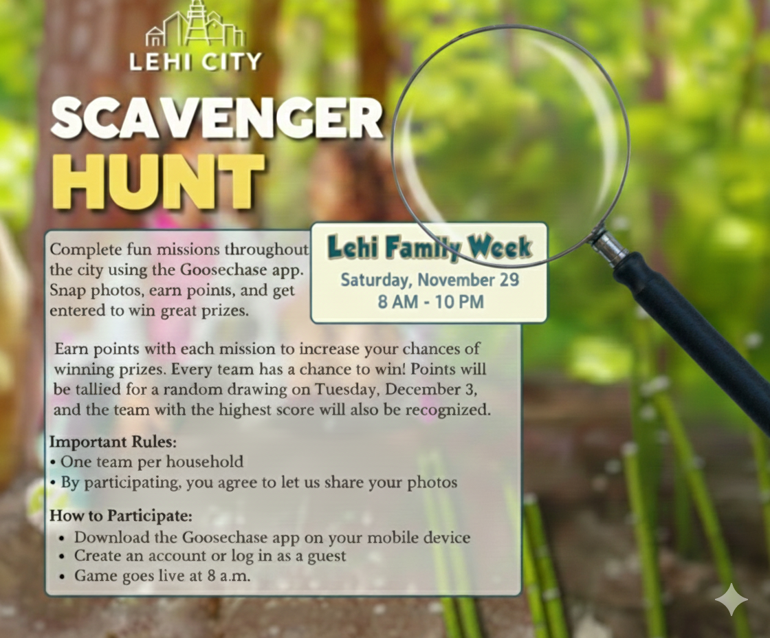 Family Week Scavenger Hunt Graphic
